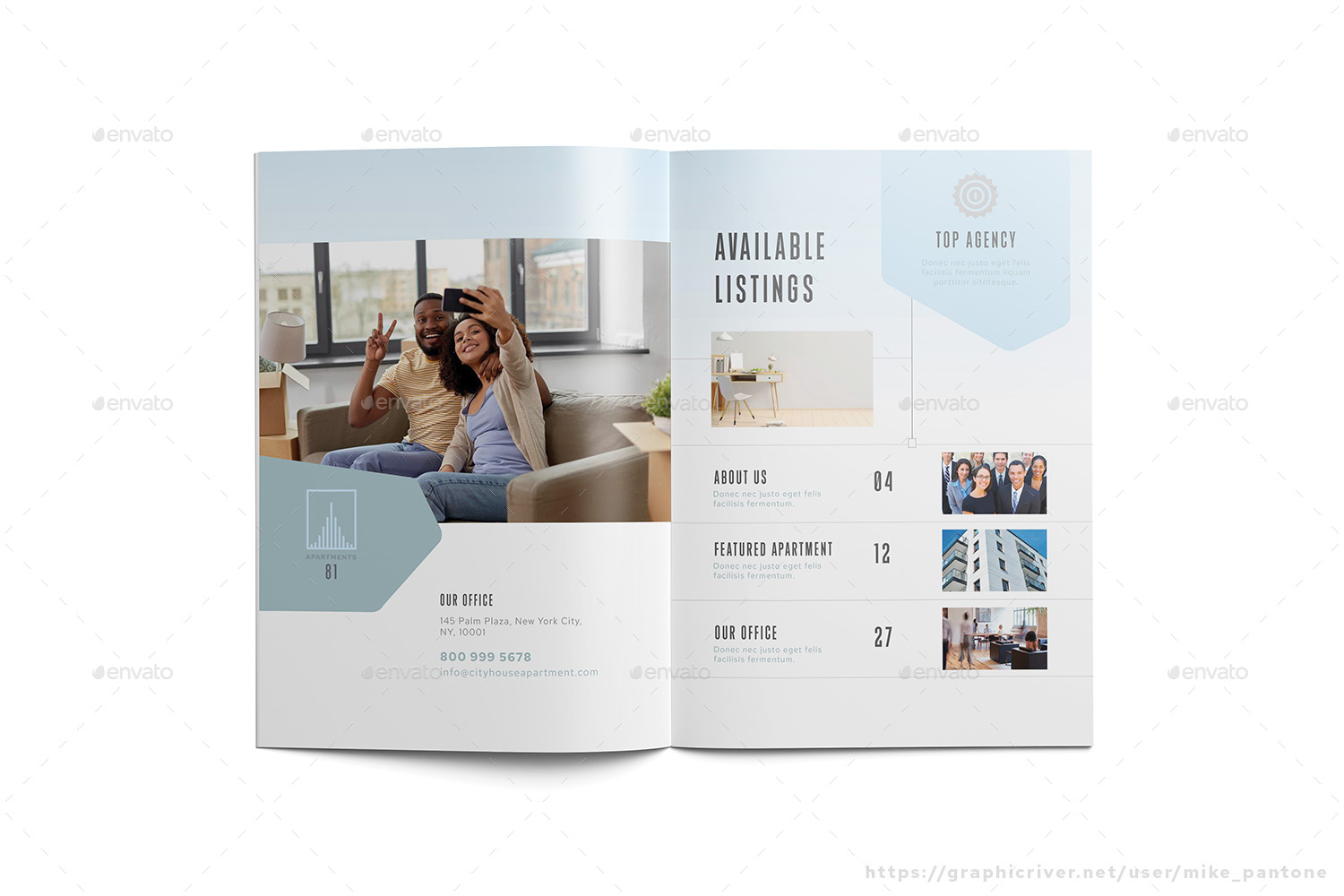 Apartment Rental Catalog, Print Templates GraphicRiver